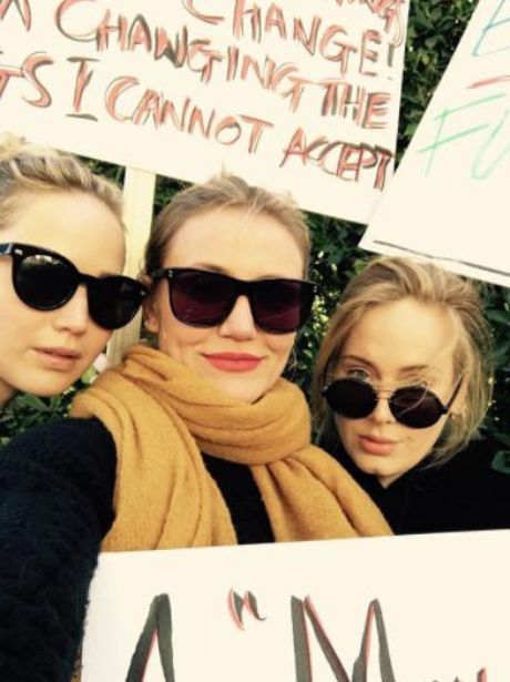 Jennifer Lawrence, Cameron Diaz and Adele