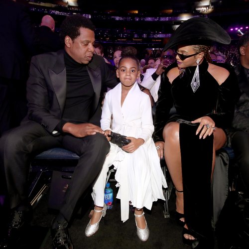 Jay-Z, Blue Ivy and Beyoncé 60th Annual GRAMMYs