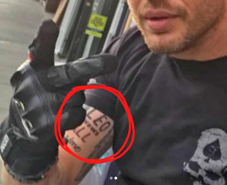 Tom Hardy's New Leonardo Di Caprio Tattoo