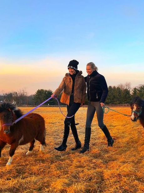 Bella Hadid and her mum
