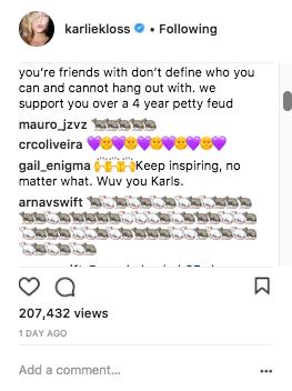 Karlie Kloss comments