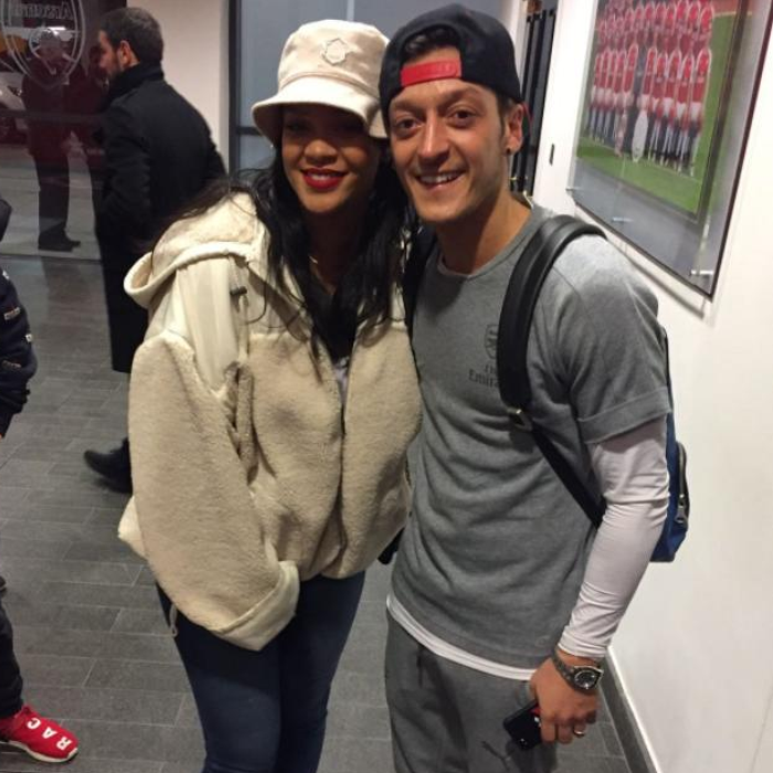 mesut ozil with rihanna