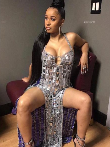 cardi b tight dress