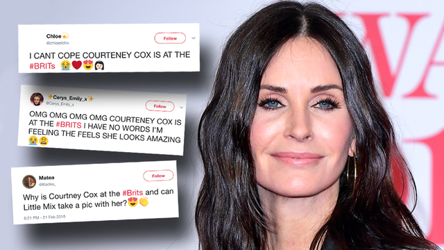 Courtney Cox At The BRITs 2018
