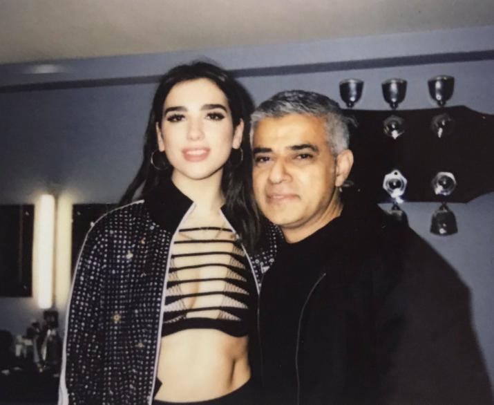 Dua Lipa and Sadiq Khan