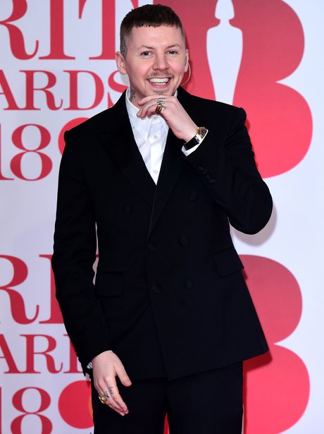 Professor Green Brit Awards 2018 red carpet