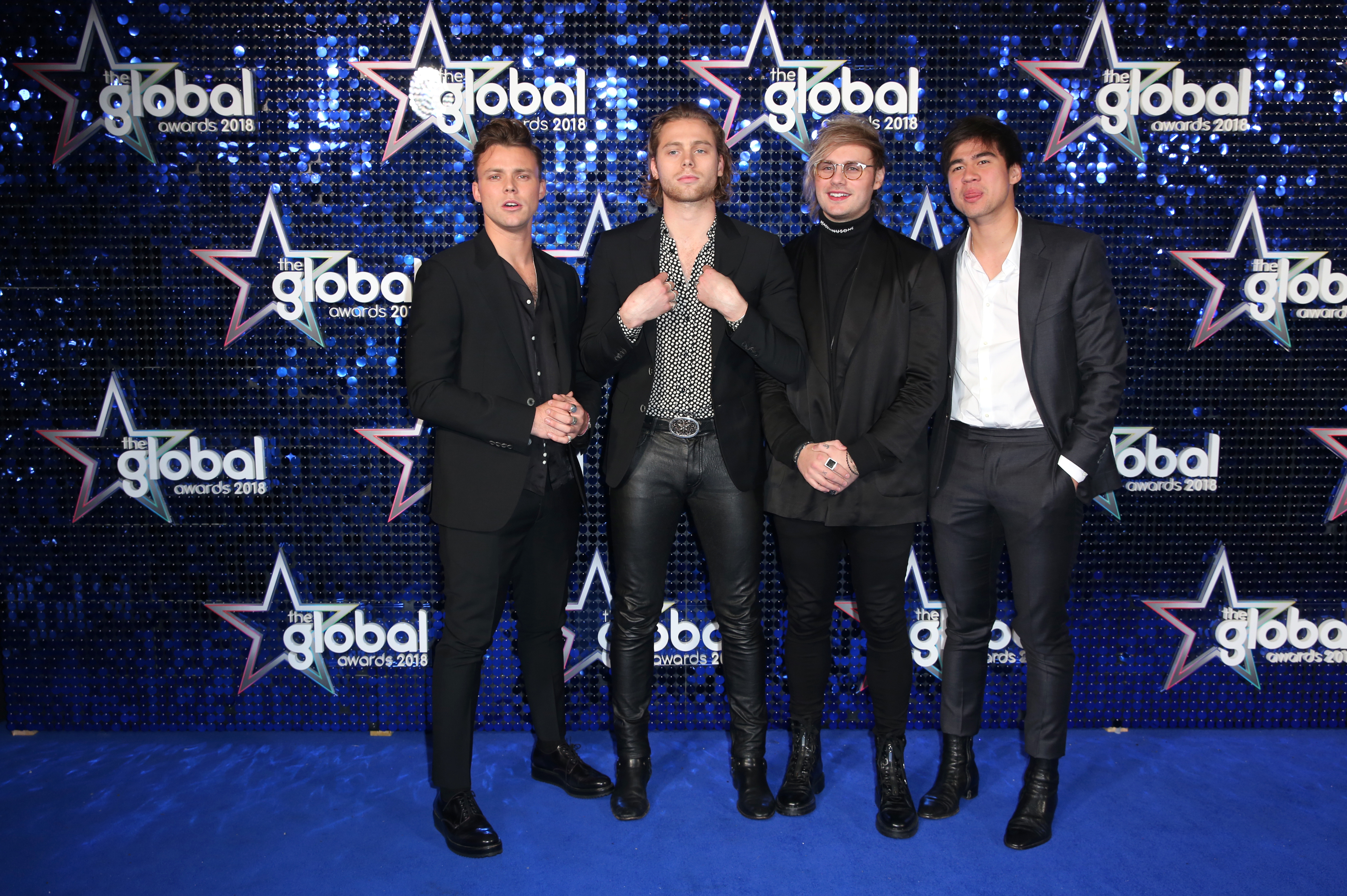 5 Seconds of Summer Global Awards 2018 blue carpet