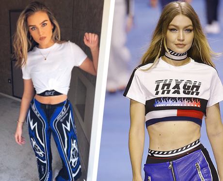Perrie Edwards and Gigi Hadid
