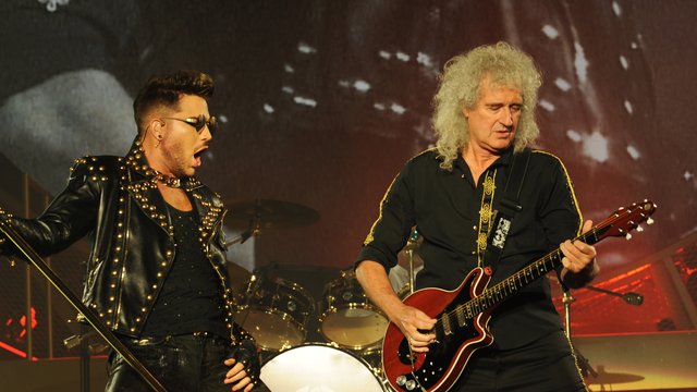 Queen's Brian May and Adam Lambert