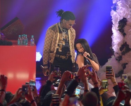 Cardi B Performs With Fiancee Offset