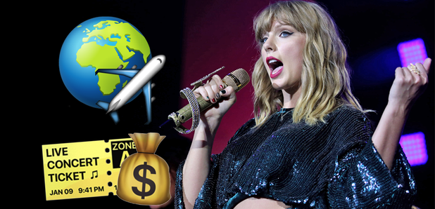 This Is How Much It d Cost To Go To Every Single Taylor Swift 