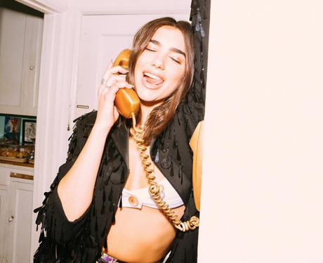 Dua Lipa On The Telephone Instagram