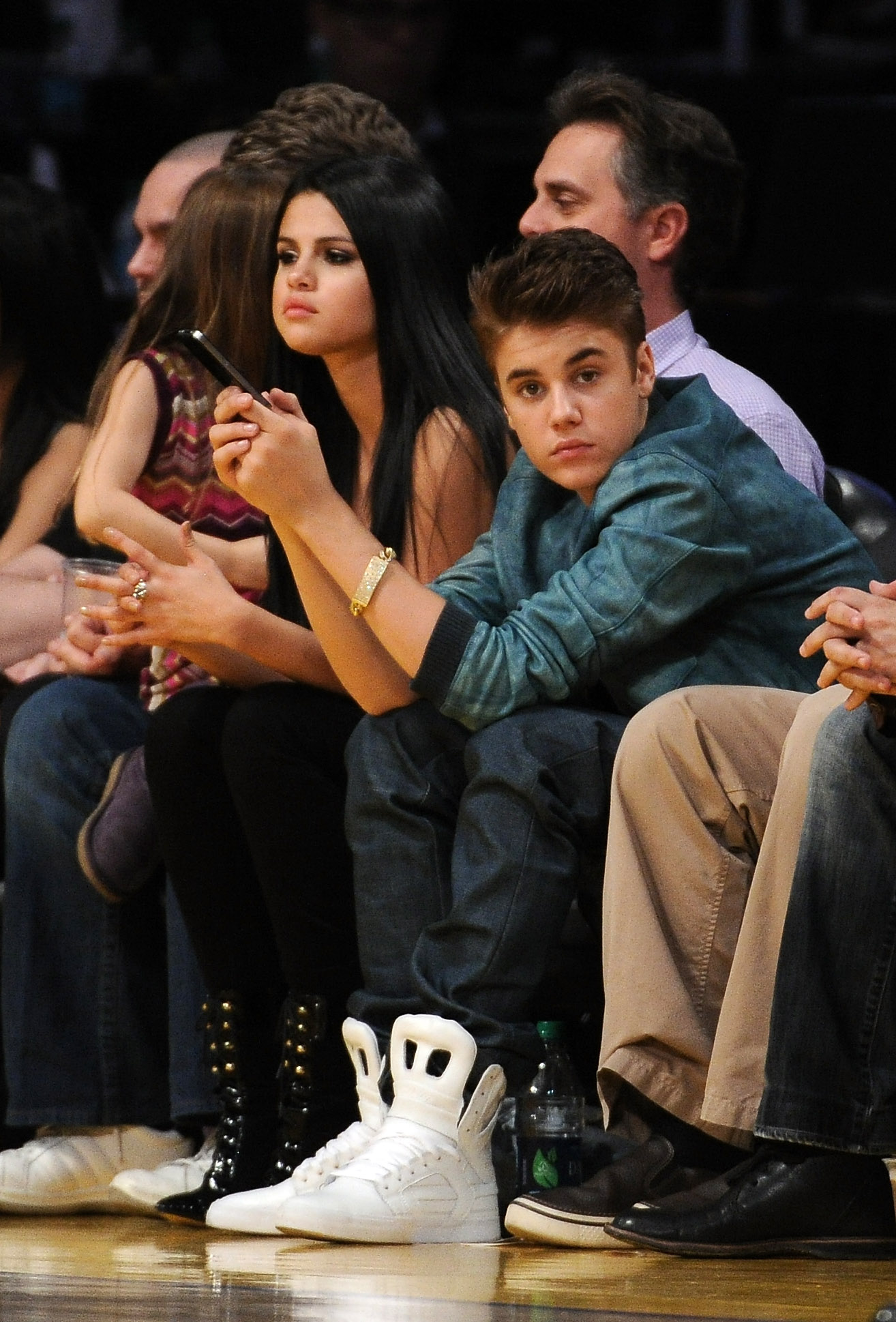 Justin Bieber and Selena Gomez 