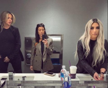 Kim Kourtney Khloe Kardashian Mirror Instagram