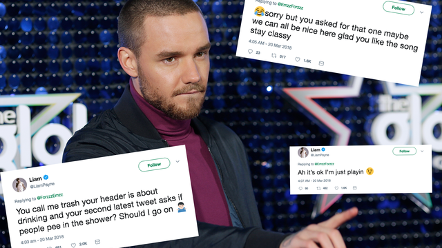 Liam Payne Claps Back Troll Twitter
