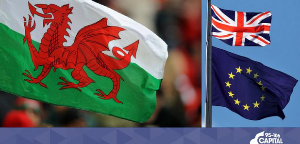 Welsh flag brexit graphic