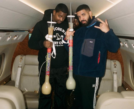 Drake On Private Jet Instagram