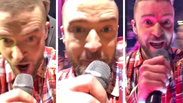 Justin Timberlake Stealing A Fan's Phone