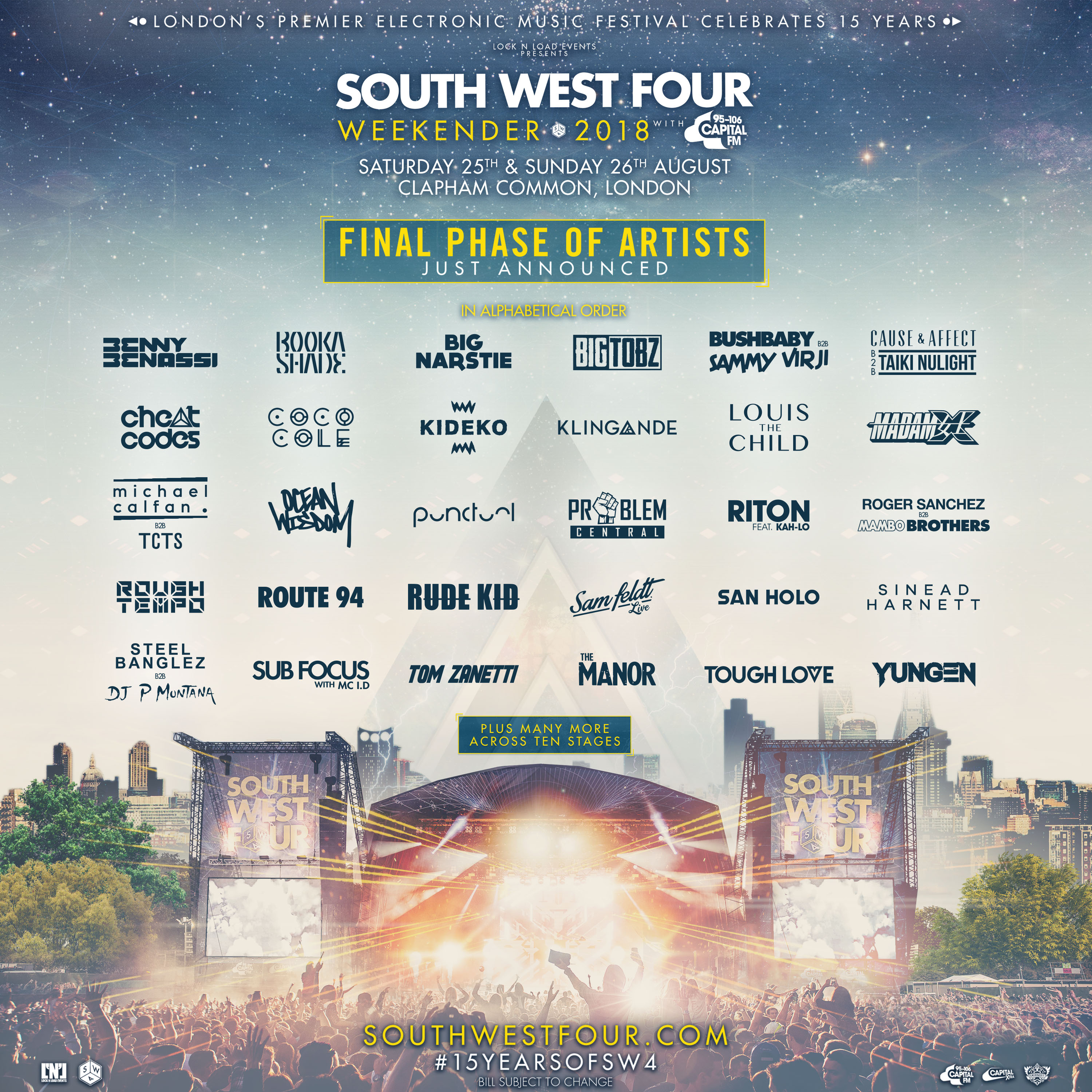 South West Four 2018 Line Up Additions