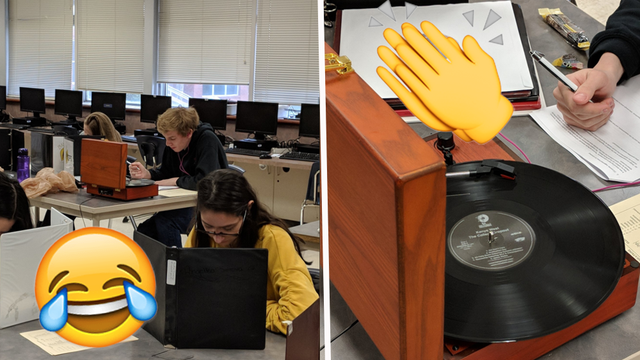 Student Brought Record Player To Exam Asset