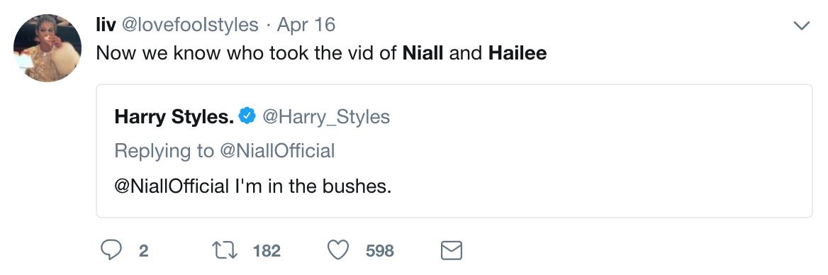 Niall & Harry Tweet