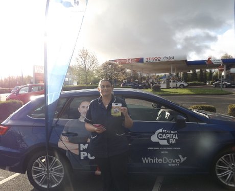 Drive in and Win with White Dove Seat