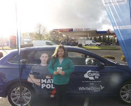 Drive in and Win with White Dove Seat