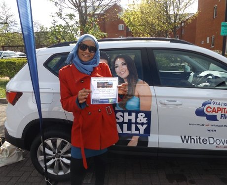 Drive in and Win with White Dove Seat