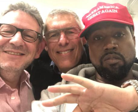 Kanye West Wears MAGA Hat