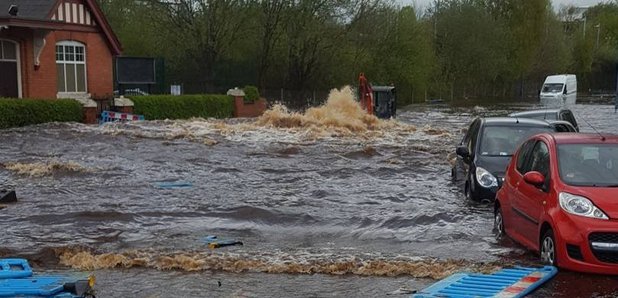 Wednesbury Burst Water Main flood
