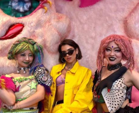 Dua Lipa Hanging Out In Harajuku