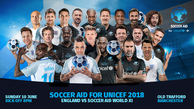 Soccer Aid 2018 Eric Cantona