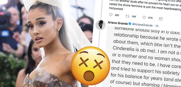 Ariana Grande Hits Out Over "Toxic Relationship" W