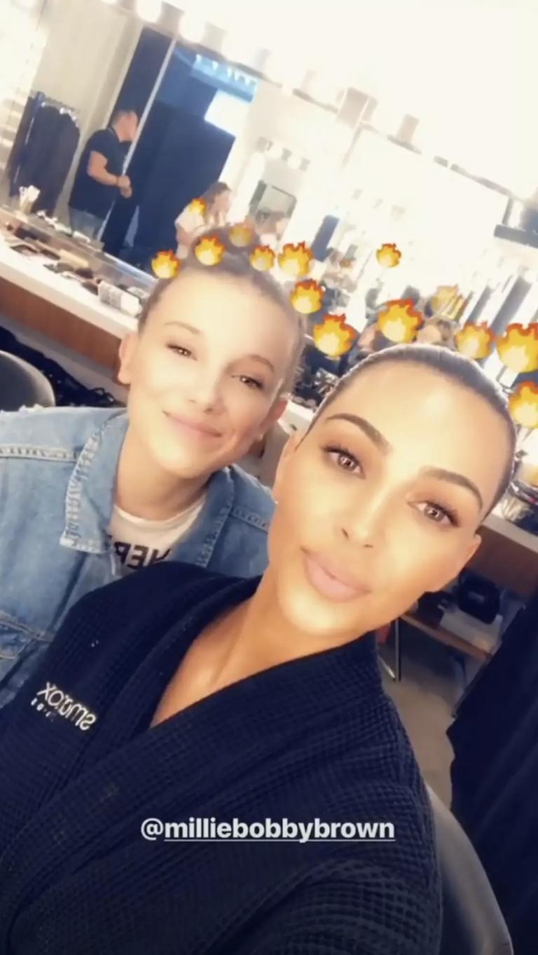 Millie Bobby Brown & Kim Kardashian