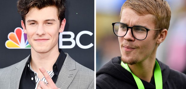 Shawn Mendes and Justin Bieber 