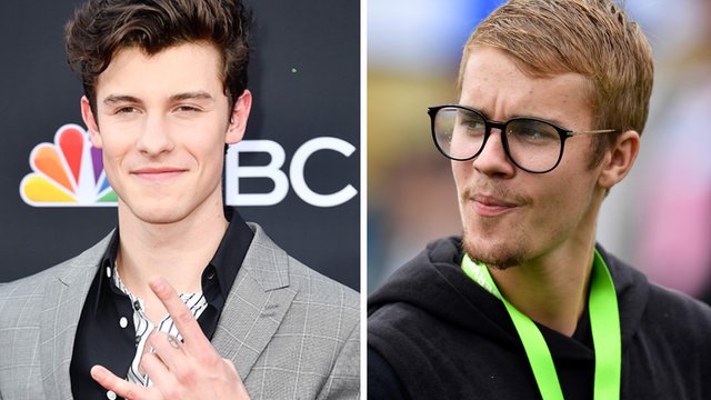 Shawn Mendes and Justin Bieber 
