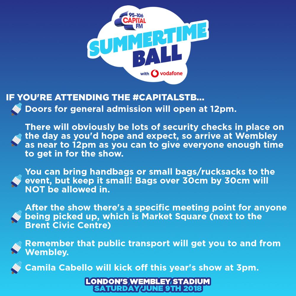 Capital's Summertime Ball 2018 FAQs