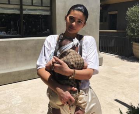 Kylie Jenner Gucci Baby Carrier