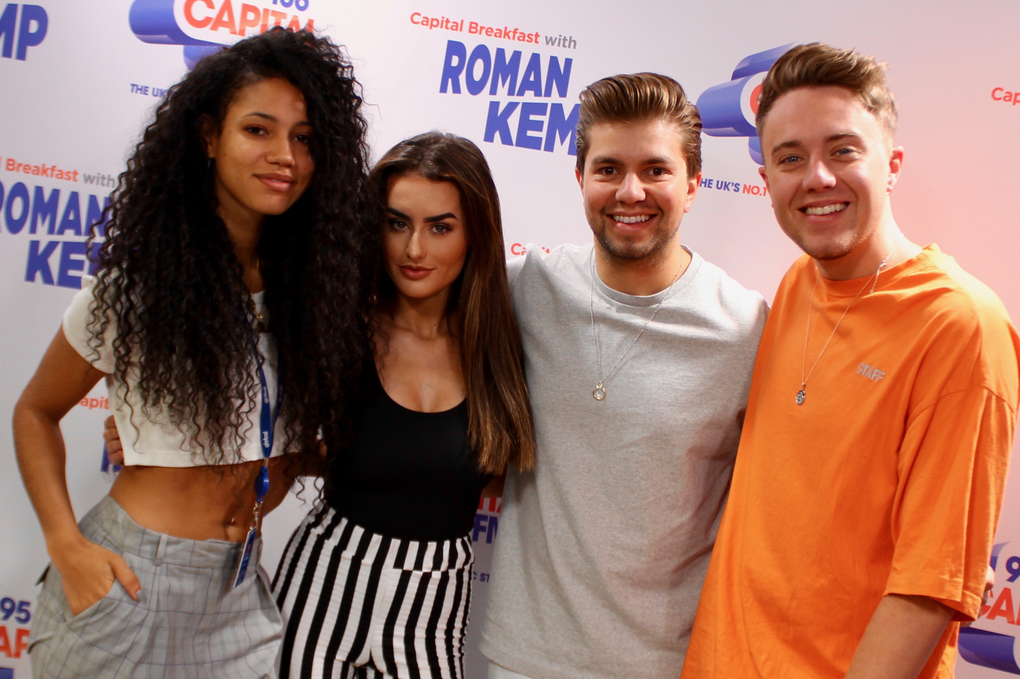 Amber Davies on Capital Breakfast with Roman Kemp