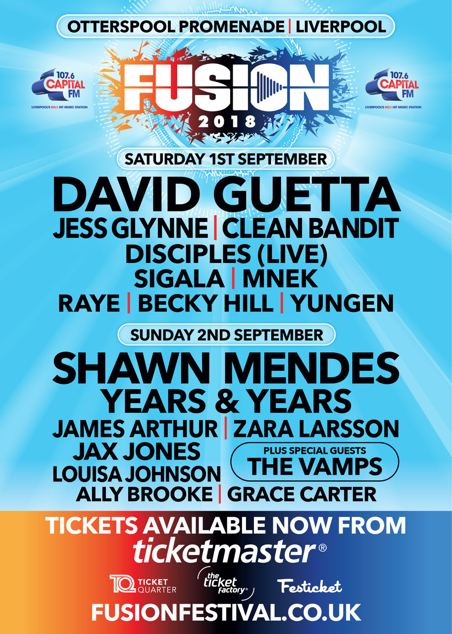 Fusion 2018 Is Back Check Out The Line Up Inc. David Guetta & Shawn