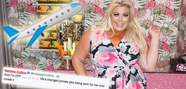 Gemma collins private jet