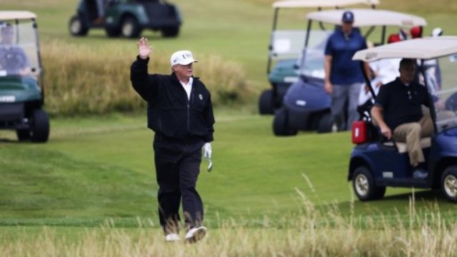 Donald Trump at Turnberry