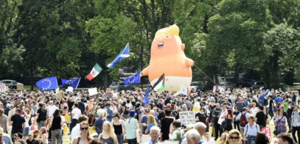 Trump protest Edinburgh