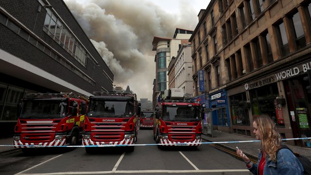 Glasgow fire cordon