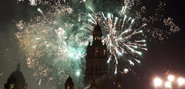 Glasgow 2018 fireworks