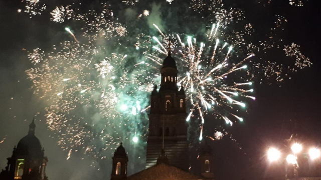 Glasgow 2018 fireworks