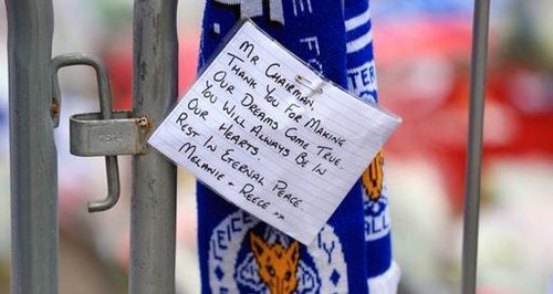 Leicester City Helicopter crash tributes