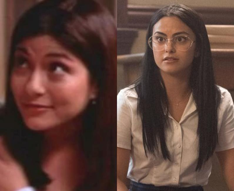 Young Marisol Nichols and Camila Mendes as young Hermione Gomez/Lodge