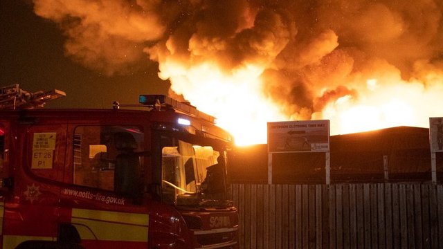 Nottingham Cattle Market Fire