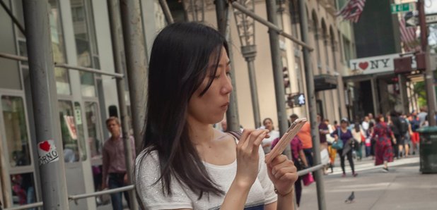 girl on phone